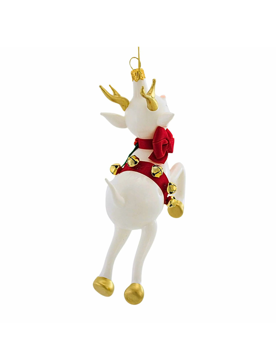 deCarlini Jumping White Reindeer