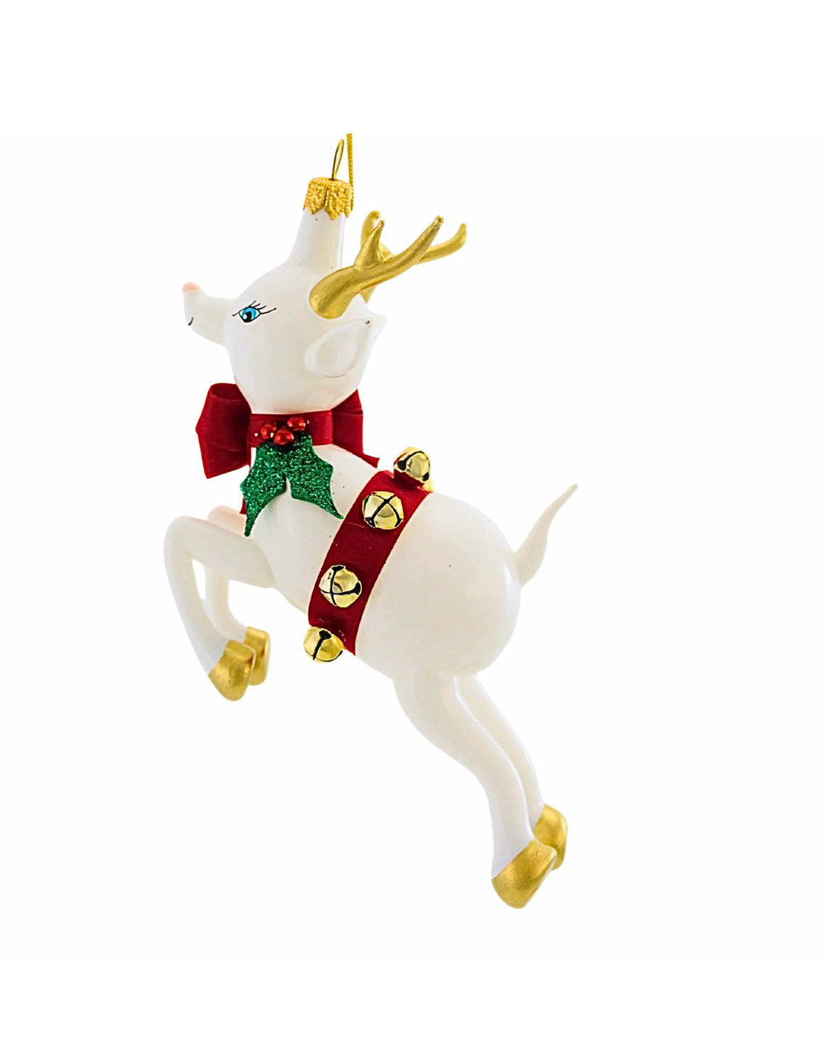 deCarlini Jumping White Reindeer
