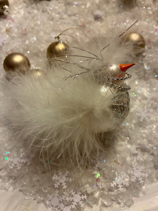 DeCarlini White Bird with Necklace