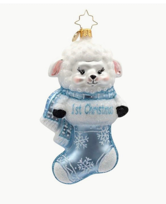 Christopher Radko Snowy Blue First Christmas