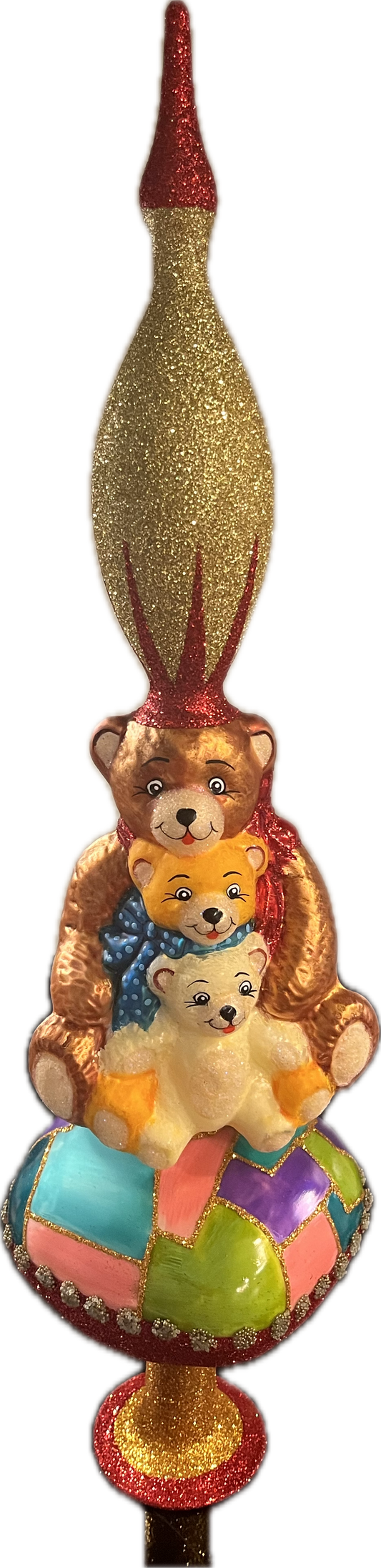 ChristmasJules Three Little Bears Finial