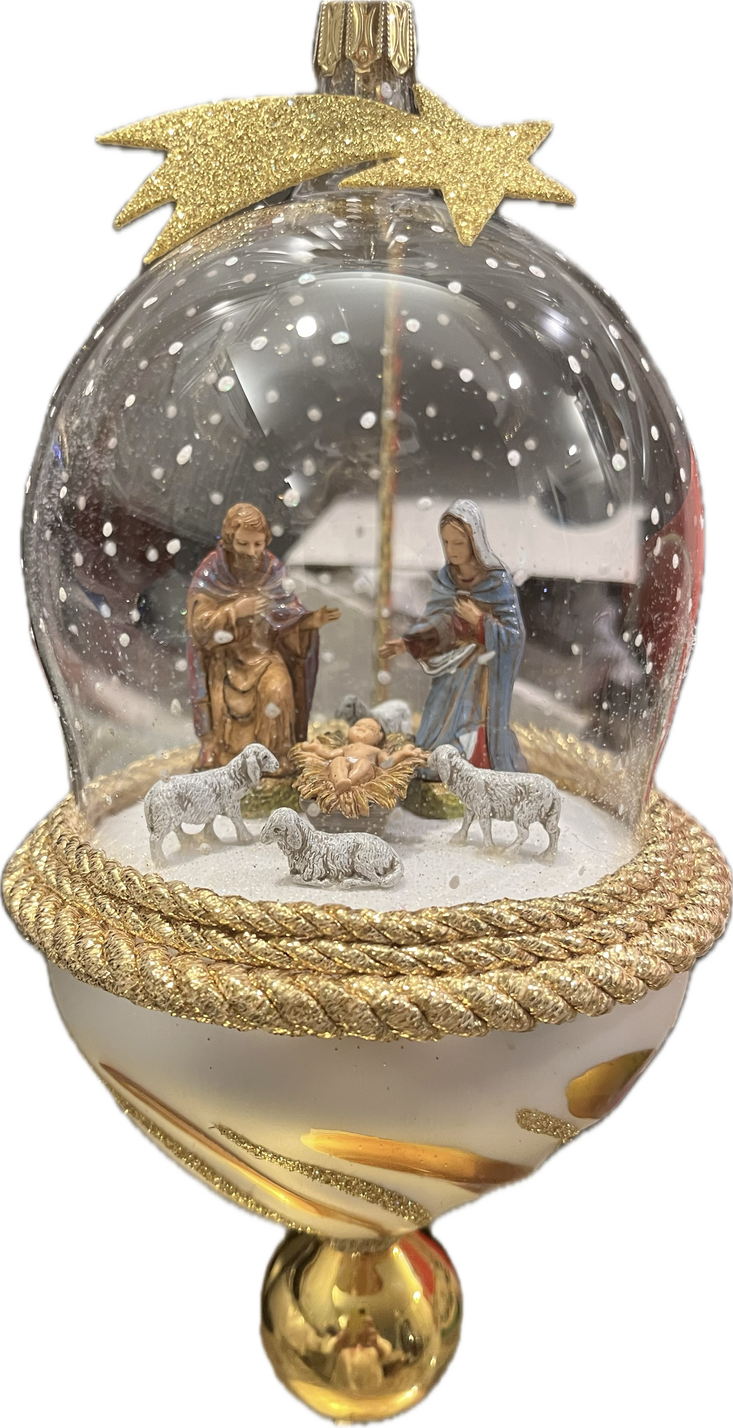 deCarlini for ChristmasJules GOLDEN NATIVITY IN DOME