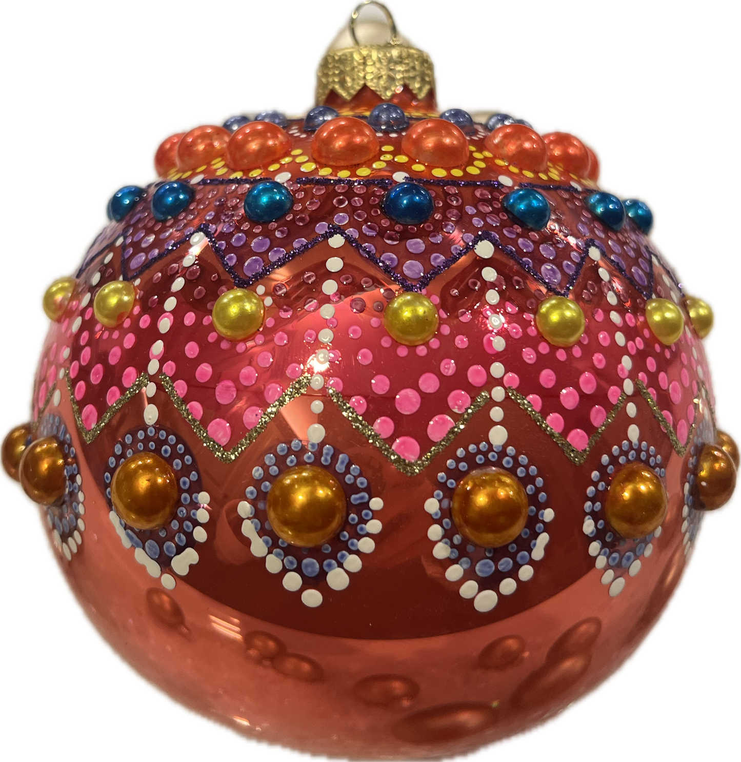 GlitterLab CORAL MANDALA BALL