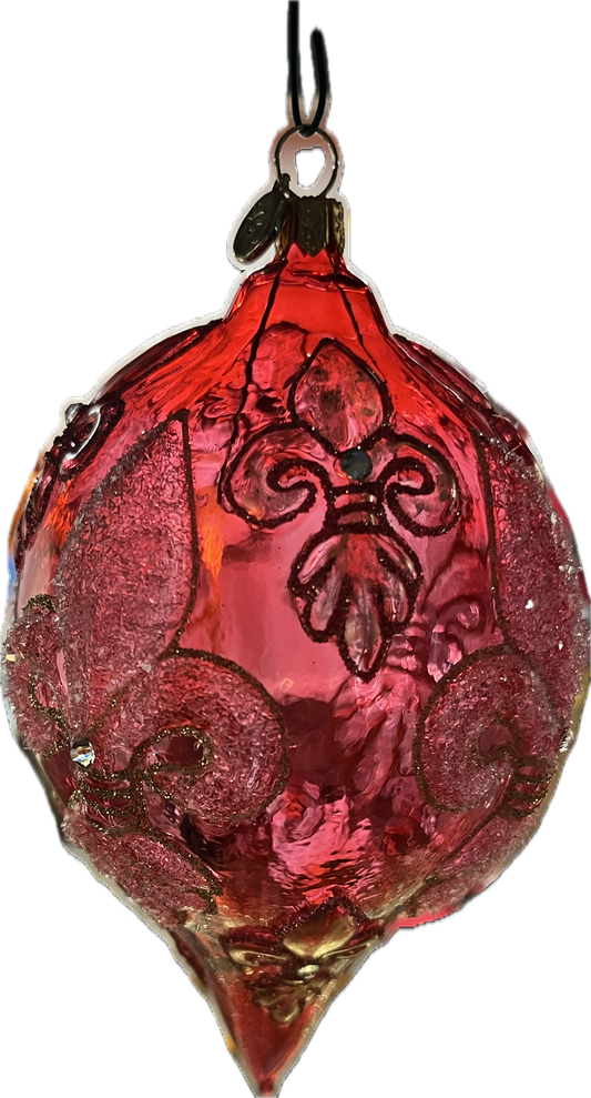 Raspberry Drop with Lilies - Glitter Lab