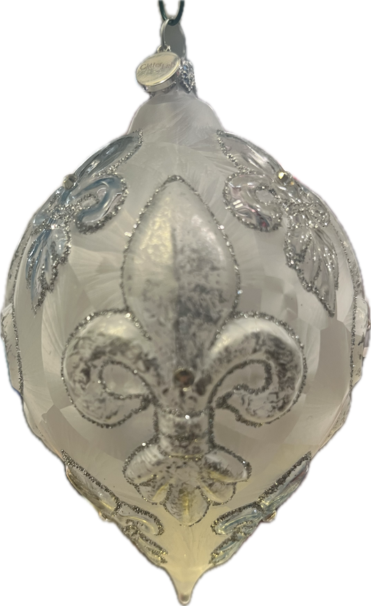 Frosted Drop with Lilies - Glitter Lab