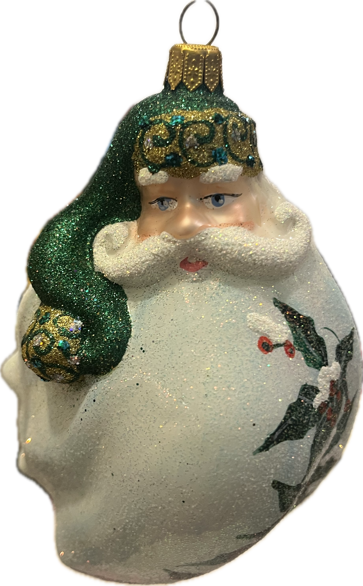 Santa in a Green Hat