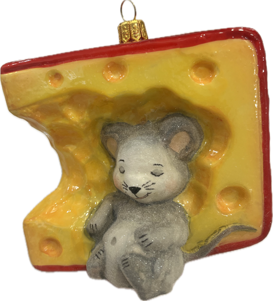 Mouse Sleeping in Cheese
