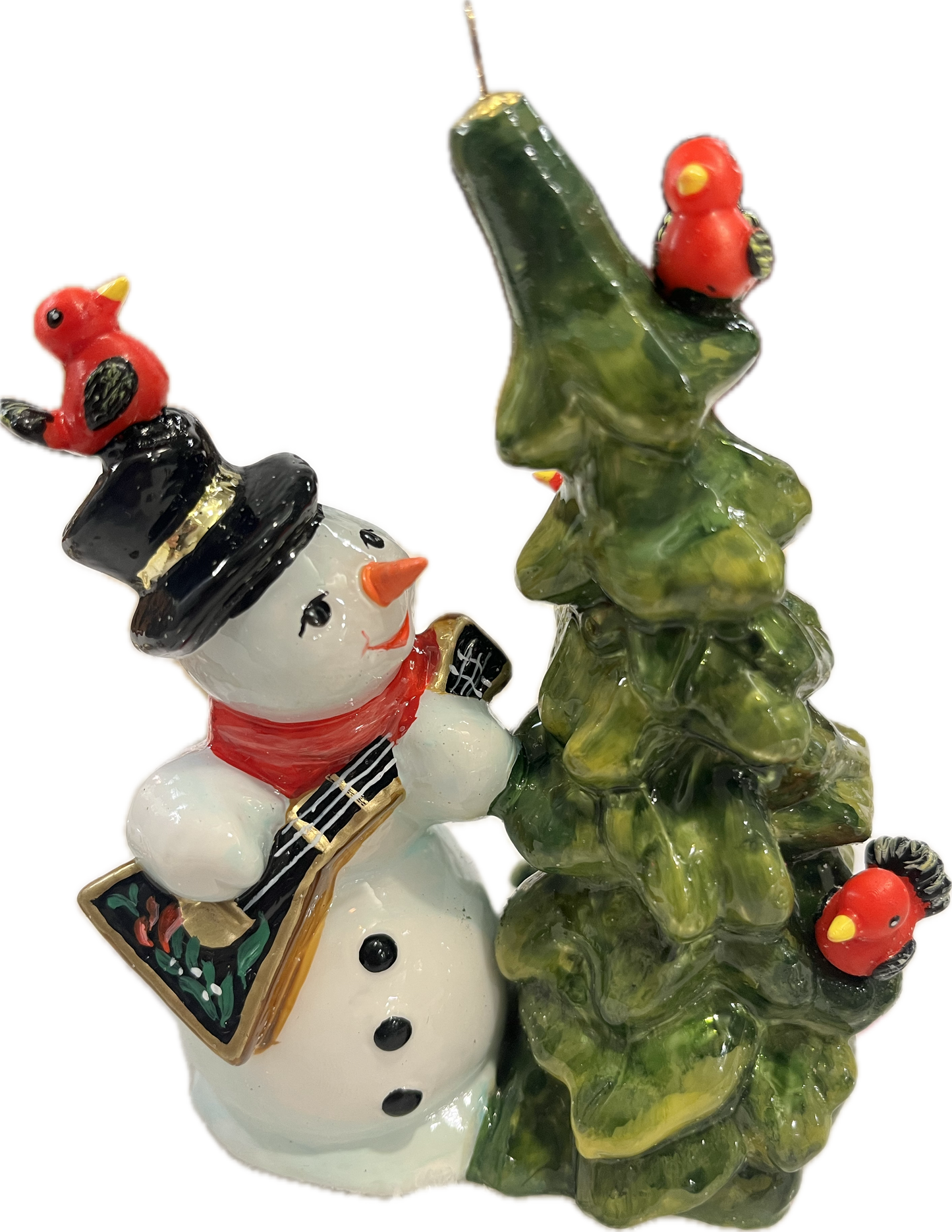 Snowman with a Crooked Tree