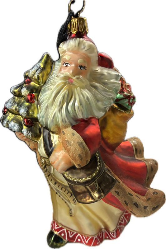 Flowing Windswept Santa