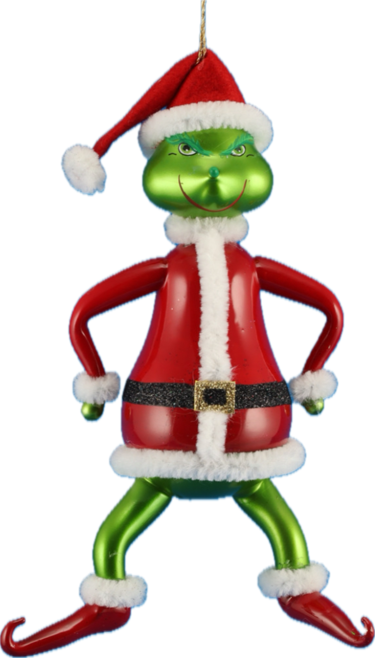 deCarlini Grinch Dressed as Santa