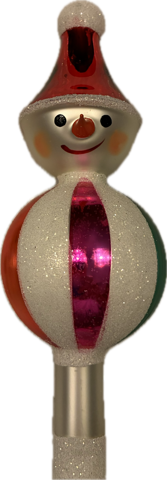 Jolly Top Snowman with Hat Finial