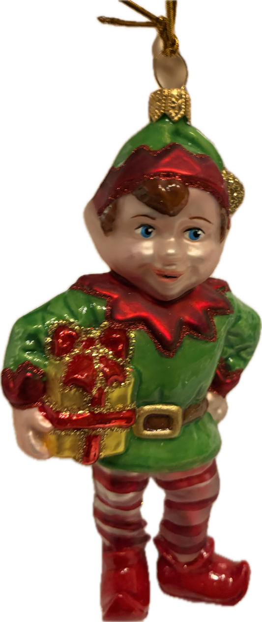 Elf with Present