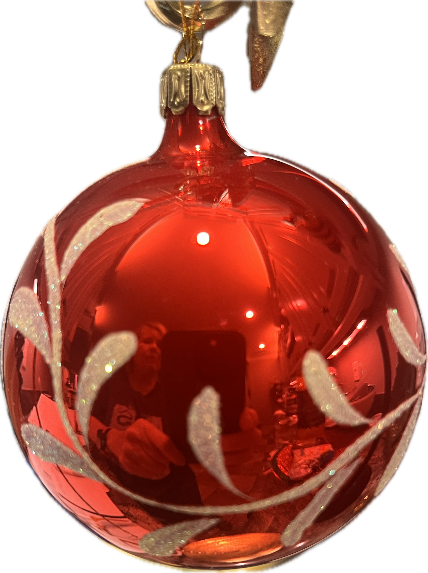 ChristmasJules GLITTER STAG BAUBLE