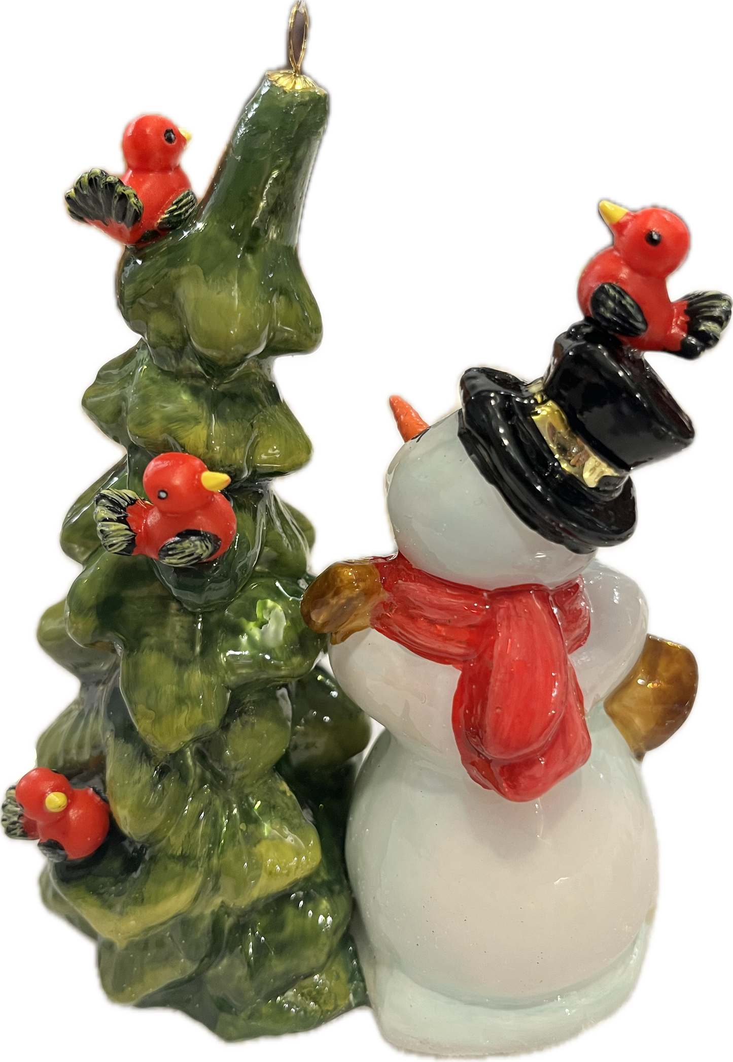 Snowman with a Crooked Tree