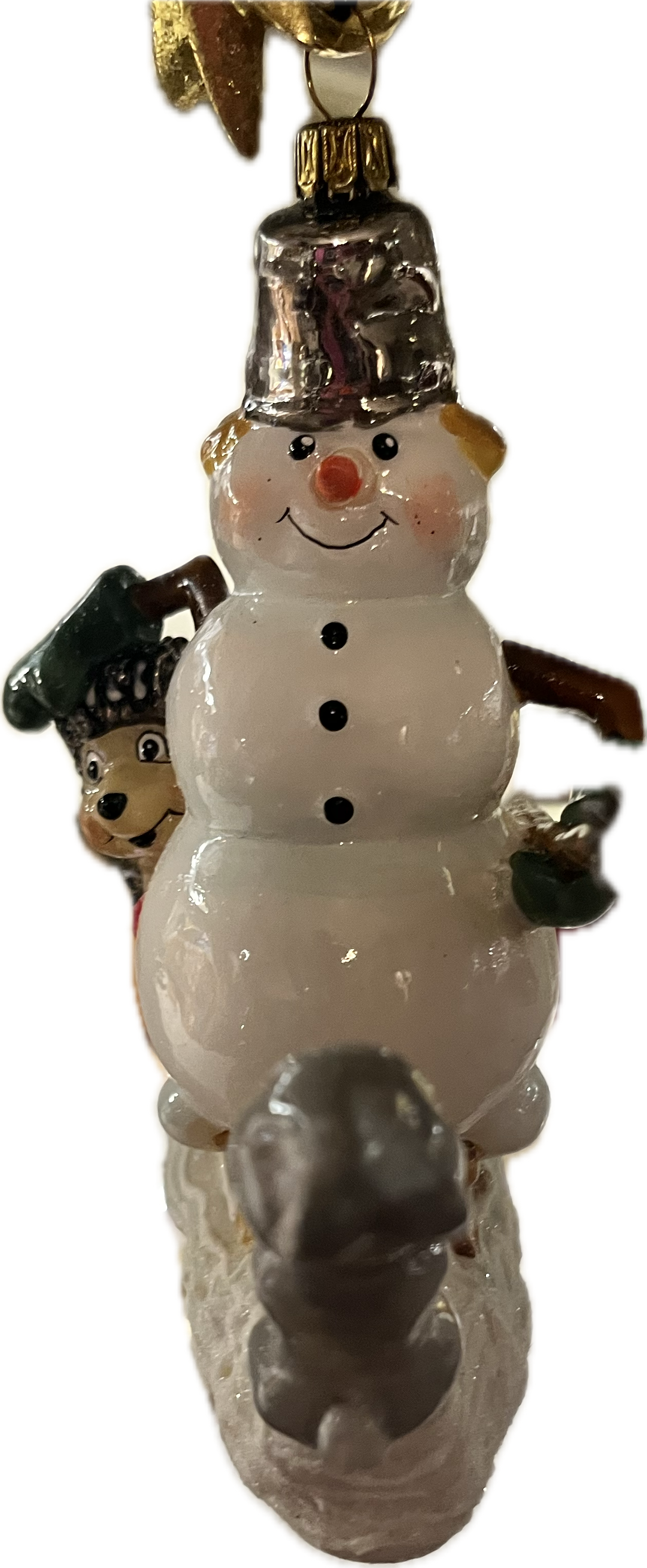 Snowman with Hare and Hedgehog