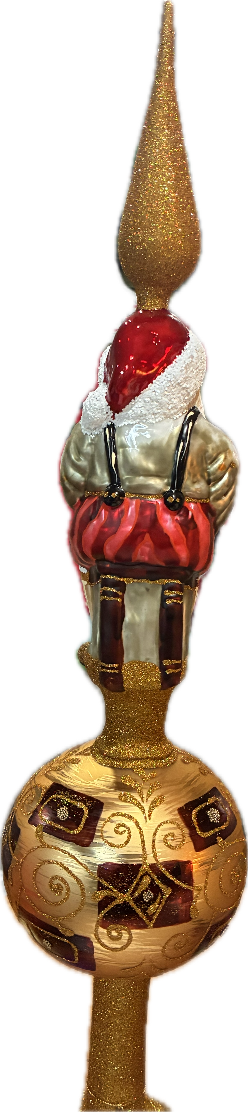 Morawski SANTA WITH STRIPED PANTS TOPPER