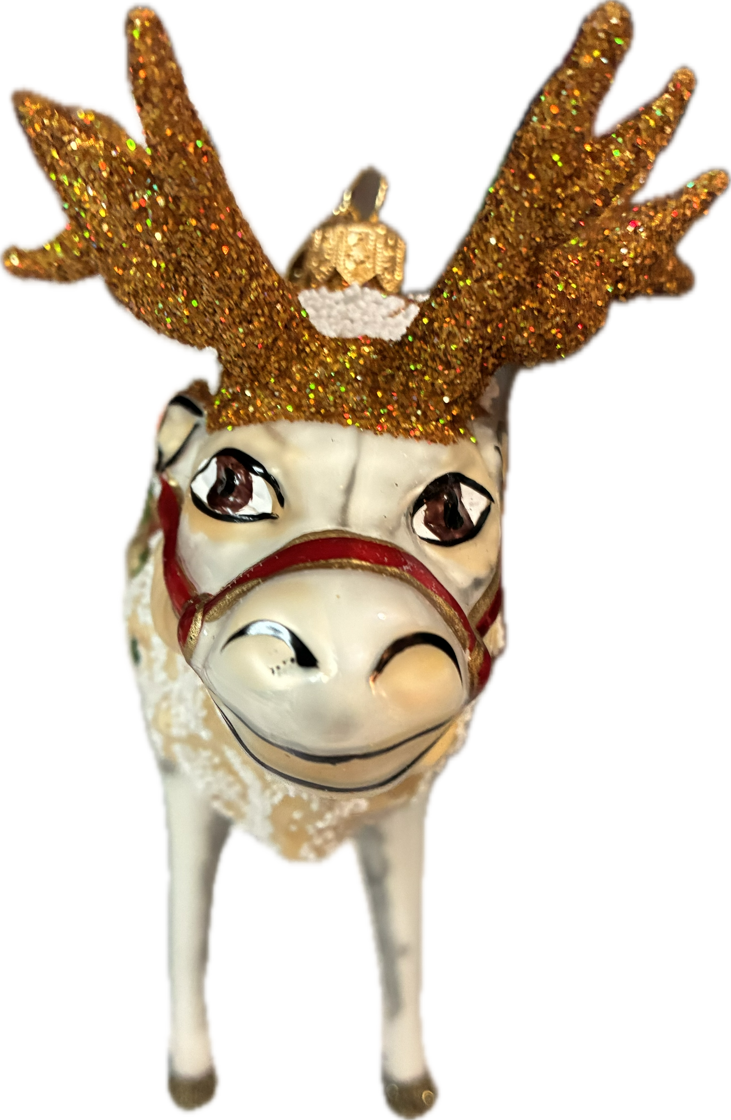 Morawski WINTER MAJESTY REINDEER WITH RED SADDLE