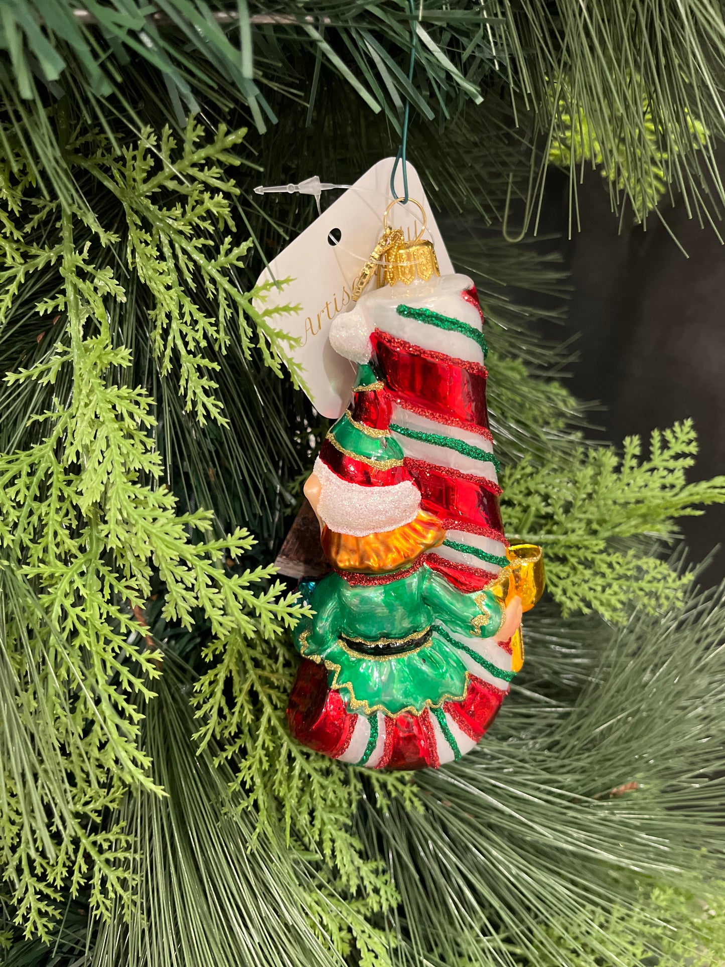 Huras Family for ChristmasJules Elf on a Candy Cane