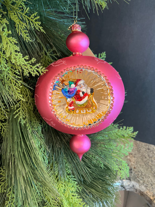 Christmas Couture Reflex Diorama Sleigh - Pink