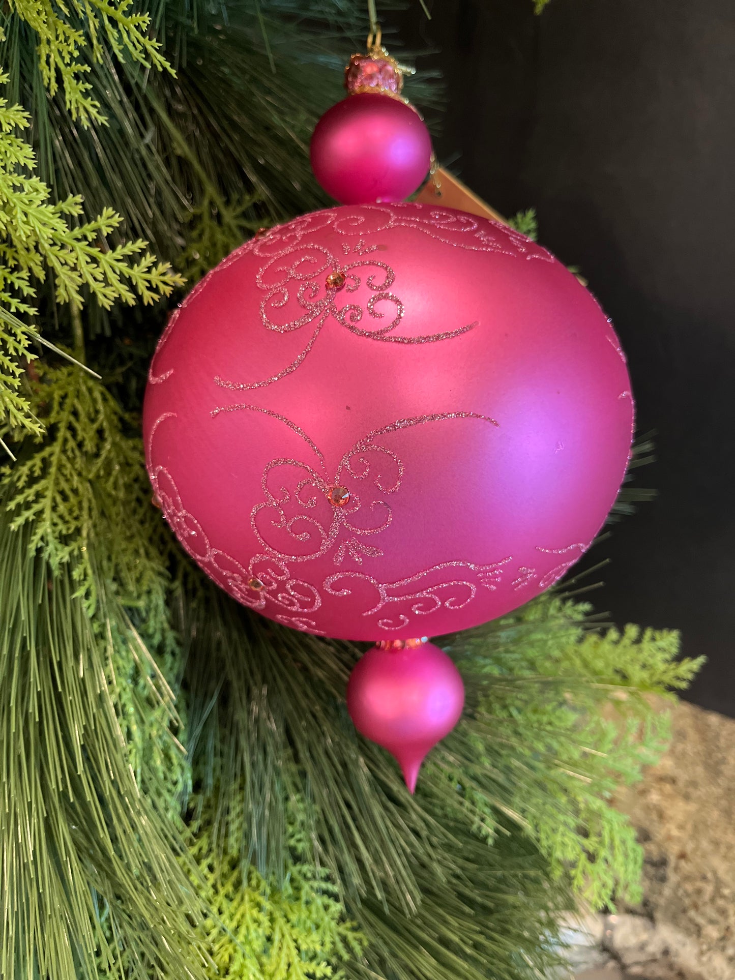 ChristmasJules Reflex Diorama Sleigh - Pink
