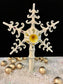 White Snowflake Tree Topper Morawski for ChristmasJules