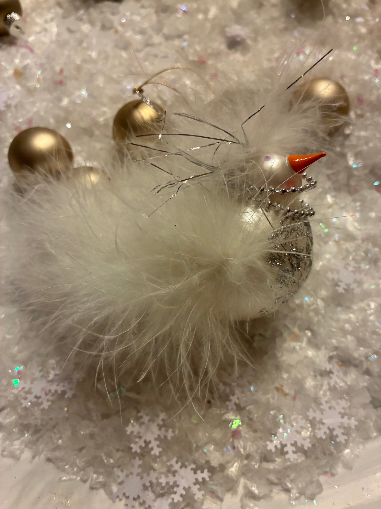 DeCarlini White Bird with Necklace