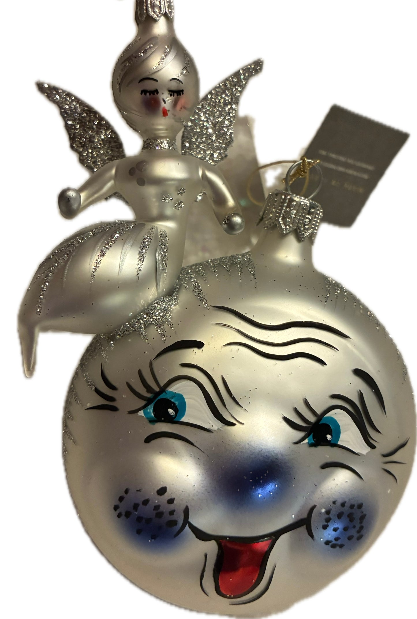 DeCarlini Moon Face with Angel