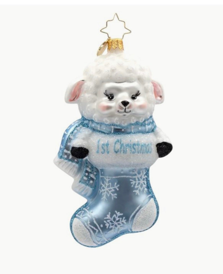 Christopher Radko Snowy Blue First Christmas