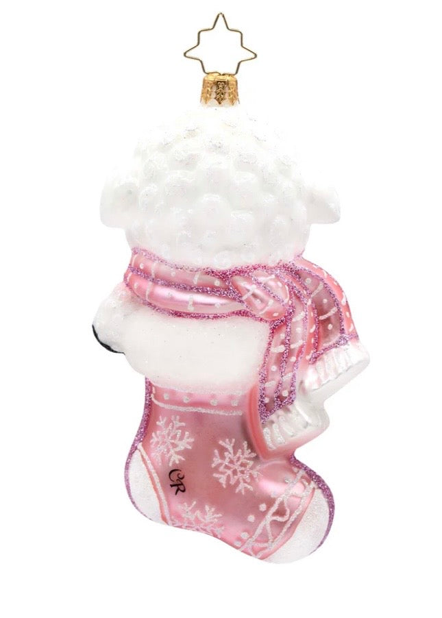 Christopher Radko Snowy Pink First Christmas