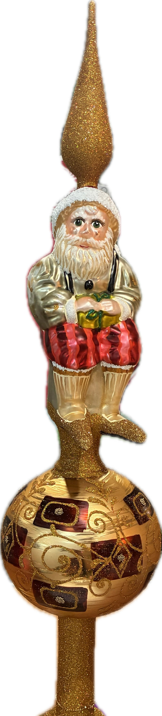 Morawski SANTA WITH STRIPED PANTS TOPPER