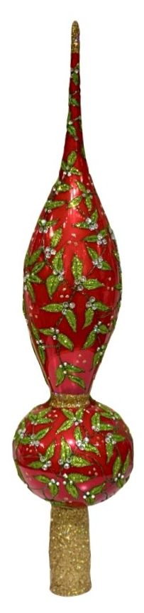 JingleNog Berry Topped Finial