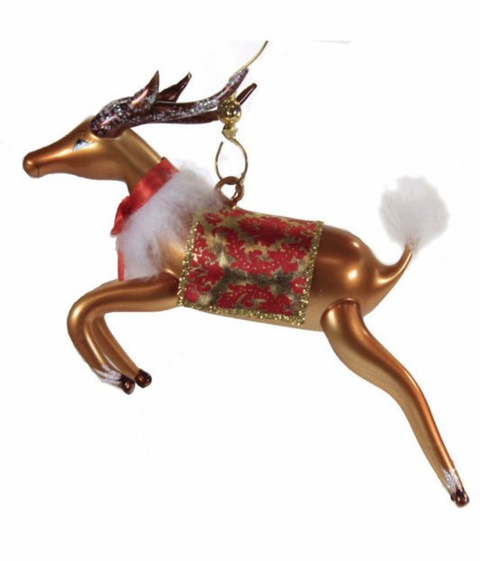 deCarlini Reindeer with Red Saddle