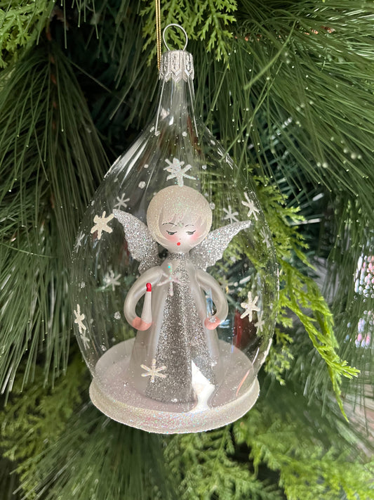 deCarlini Angel in Dome - Silver