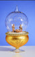 deCarlini Nativity Globe Standing Gold