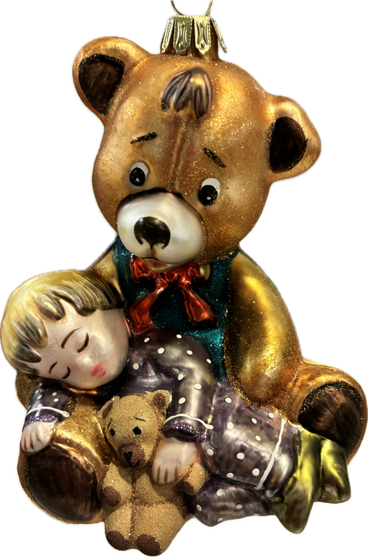 Teddy with a Sleeping Boy