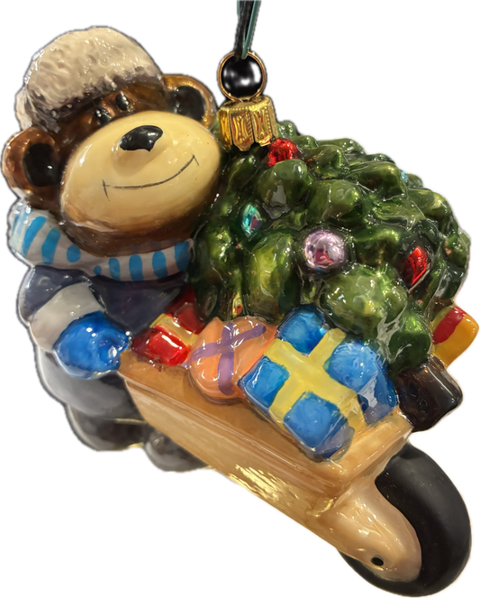 Teddy with Gifts and Christmas Tree
