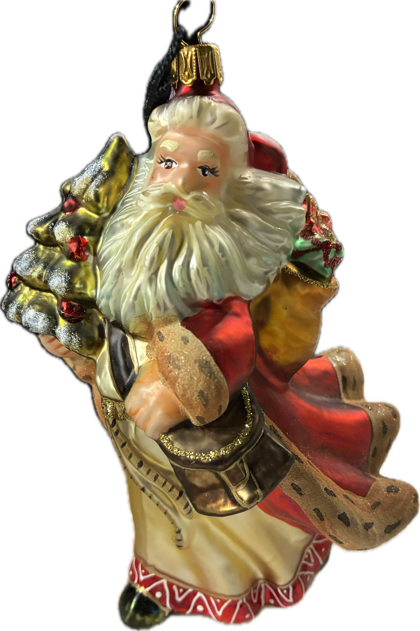 Flowing Windswept Santa