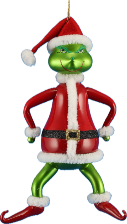 deCarlini Grinch Dressed as Santa