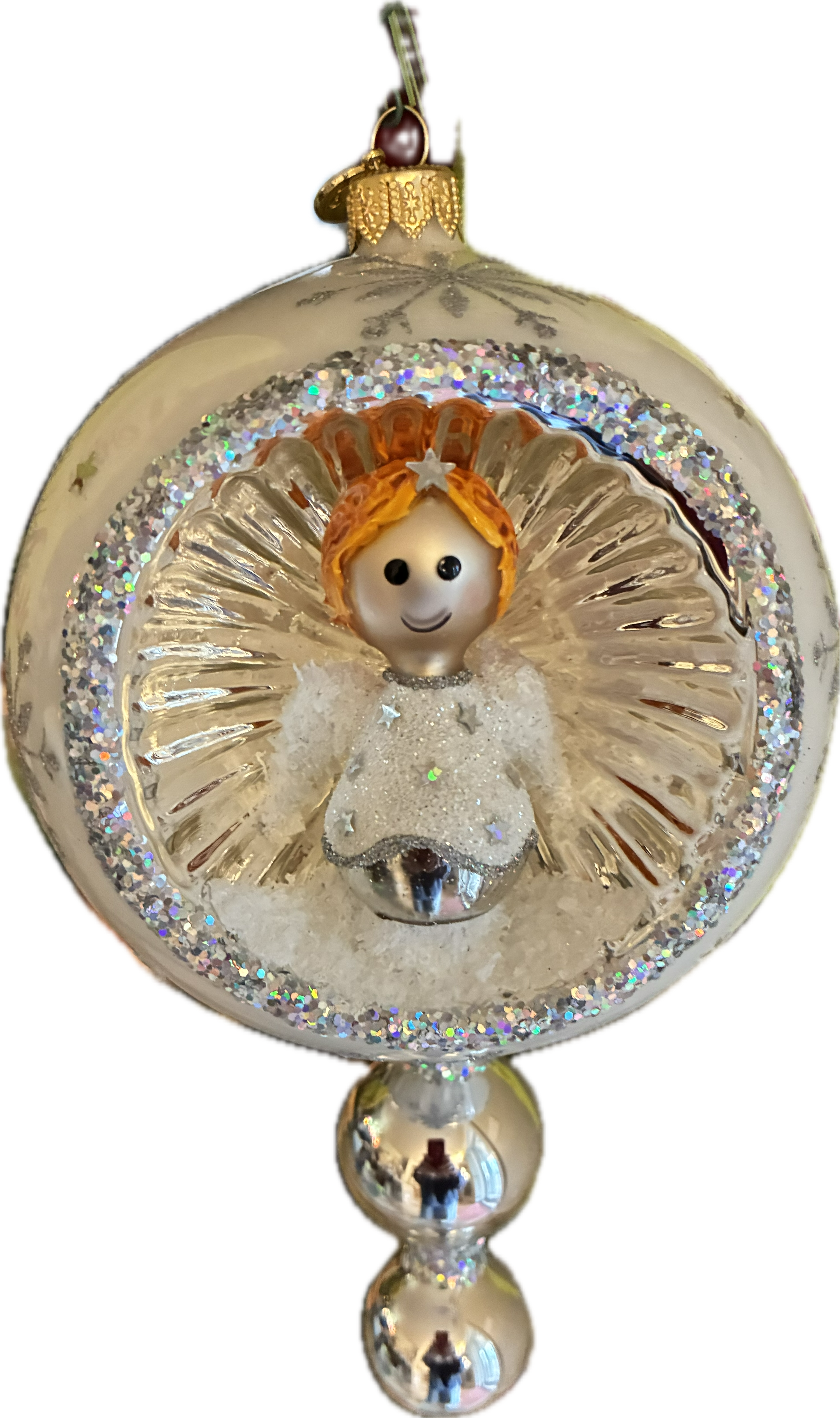 Silver Angel Niche Drop - BluBom – christmasjules