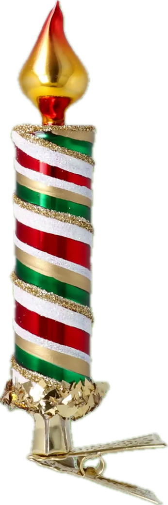 Festive Flame Candle Clip BluBom