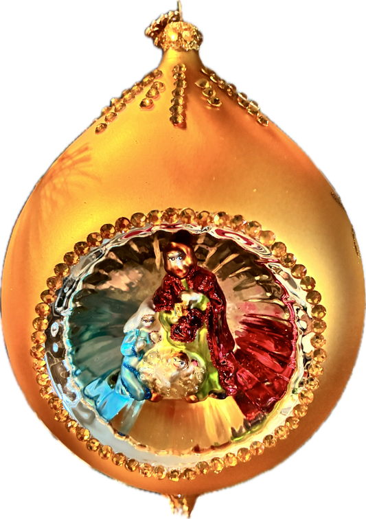 Christmas Couture Reflex Diorama Nativity - Gold