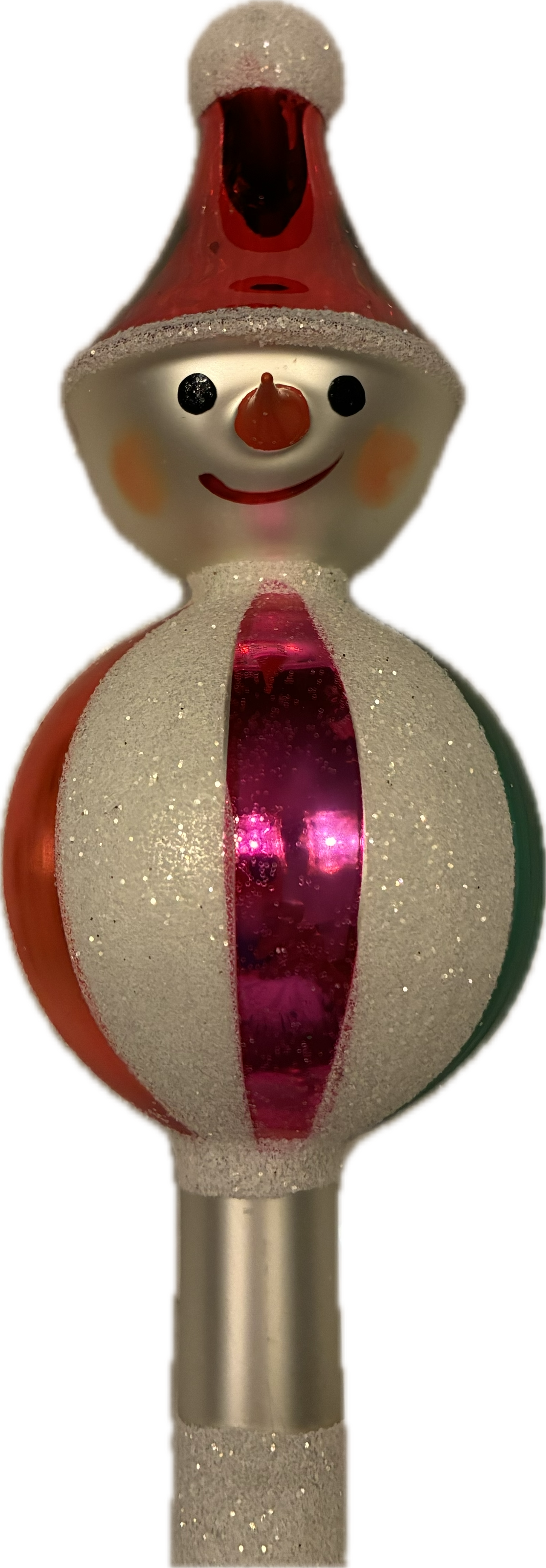 Jolly Top Snowman with Hat Finial