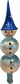 ChristmasJules Blue Hat Snowman Finial