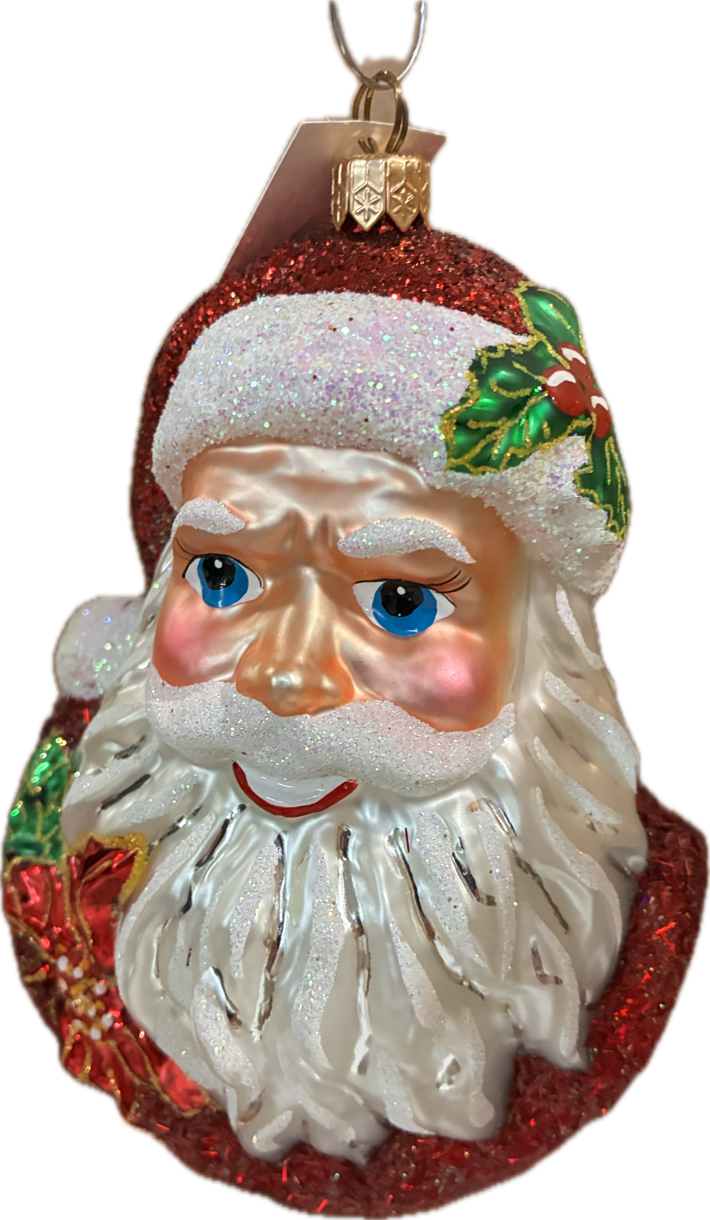 Smiling Holly Santa