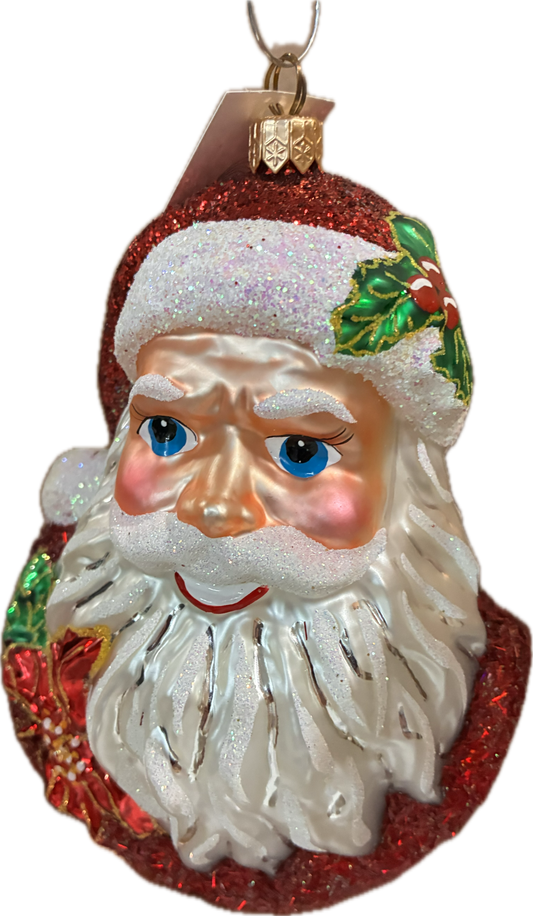 Smiling Holly Santa