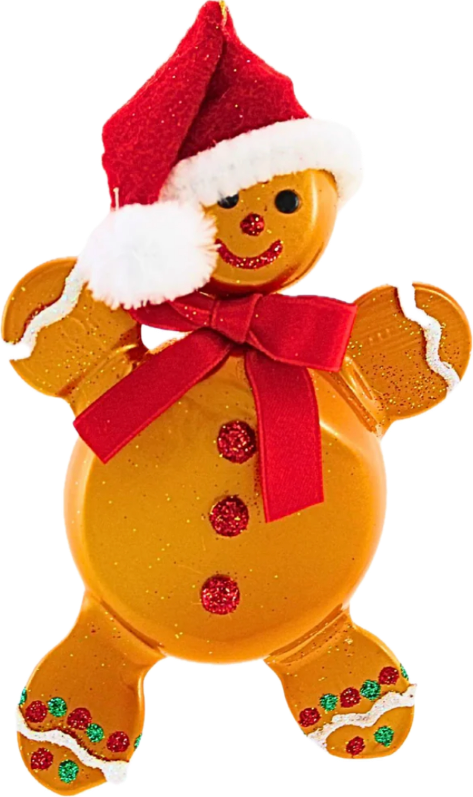 deCarlini Flat Gingerbread Santa Claus