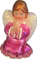 Kneeling Angel on Clip (Fuchsia) by ChristmasJules