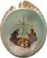 deCarlini Frosted Nativity Finial