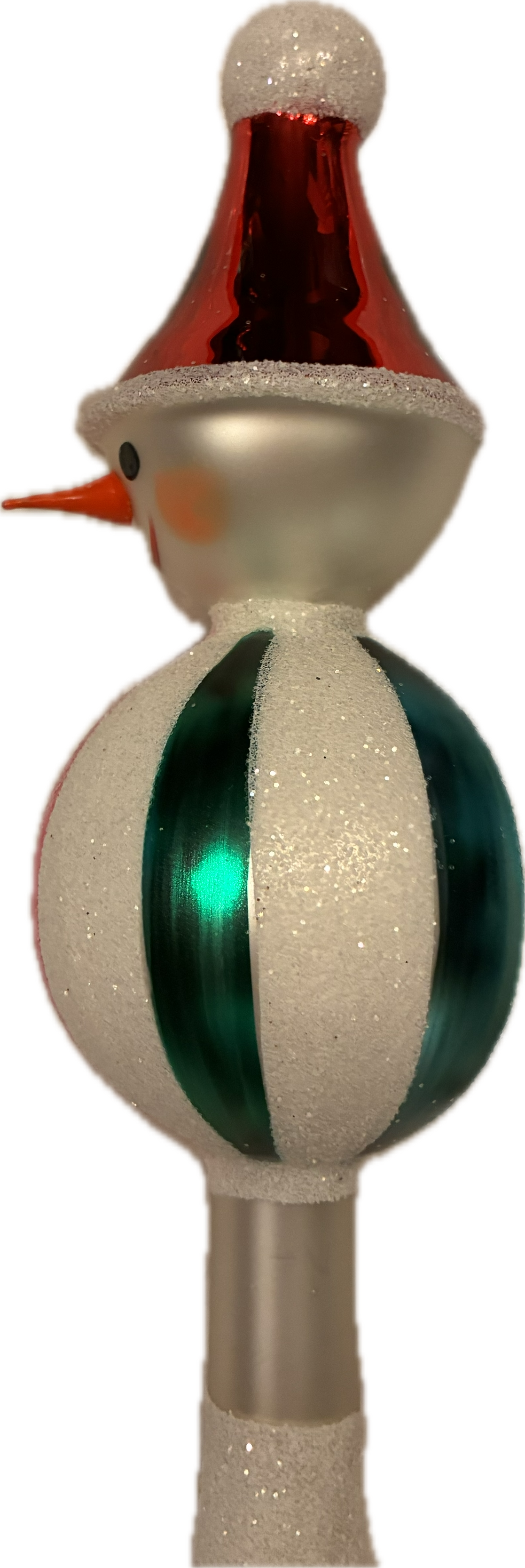 Jolly Top Snowman with Hat Finial