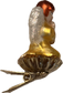 Kneeling Angel on Clip (Gold) by ChristmasJules